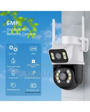 2 in 1 Dual Lens PTZ Camera 6mp Wireless Camera