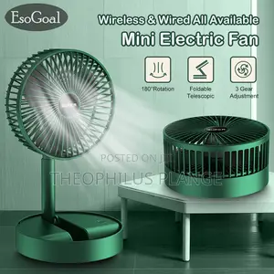 ESO Goal Mini Electric Fan. Foldable and Rechargeable