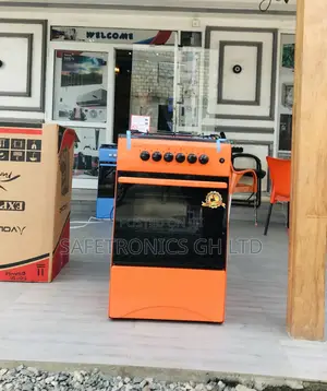 Glass Lid Oven With Grill Volcano 4 Gas Cooker 50x50