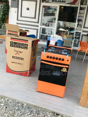 Oven With Grill 4 Gas Cooker Volcano 50x50 Orange