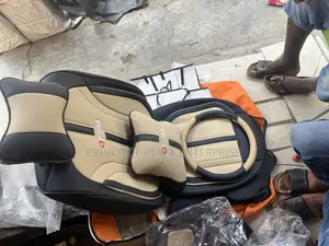 Complete Seat Covers Black and Beige Design (Free Delivery)