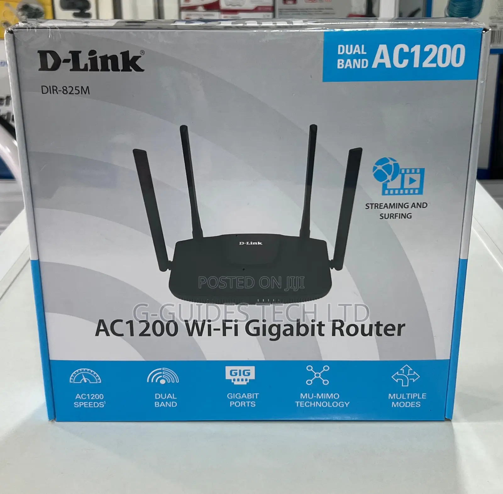 D-Link Ac1200 Dual Band Gigabit Wi-Fi Router Dir-825m