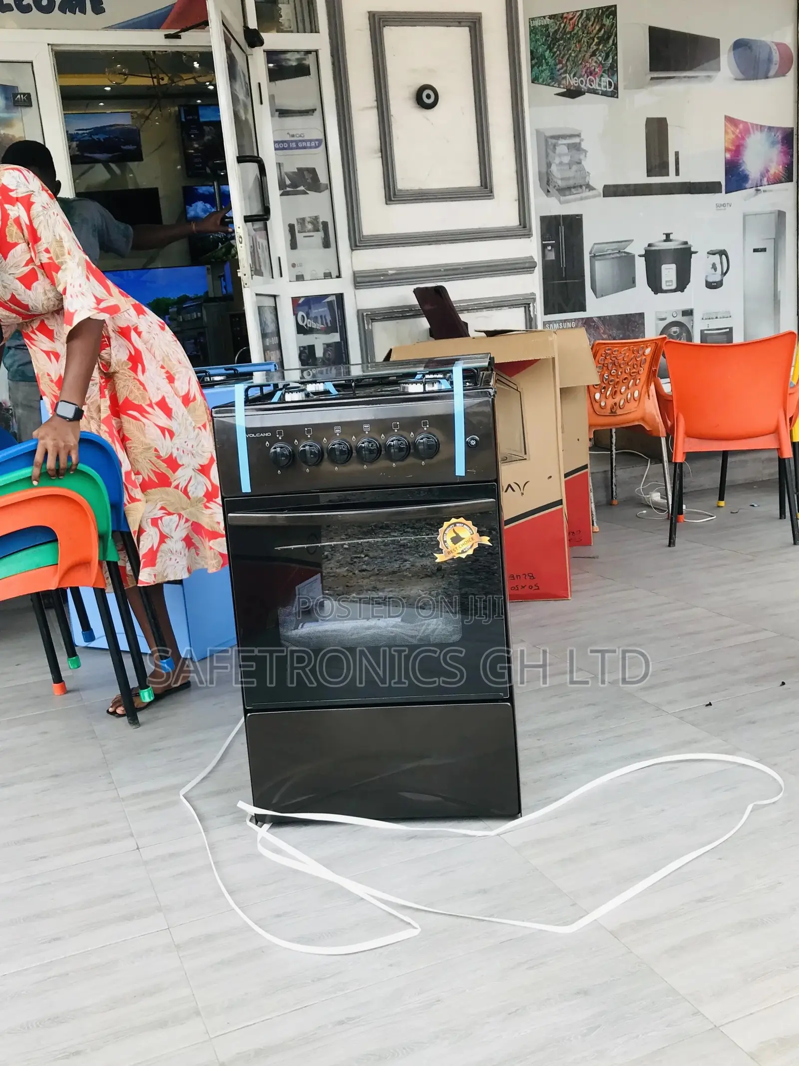Affordable Oven With Grill 50x50 Volcano 4 Gas Cooker