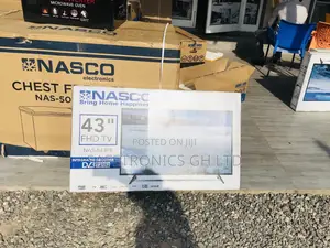 Digital Satellite 43 Inches Glossy Black Nasco Full HD Tv
