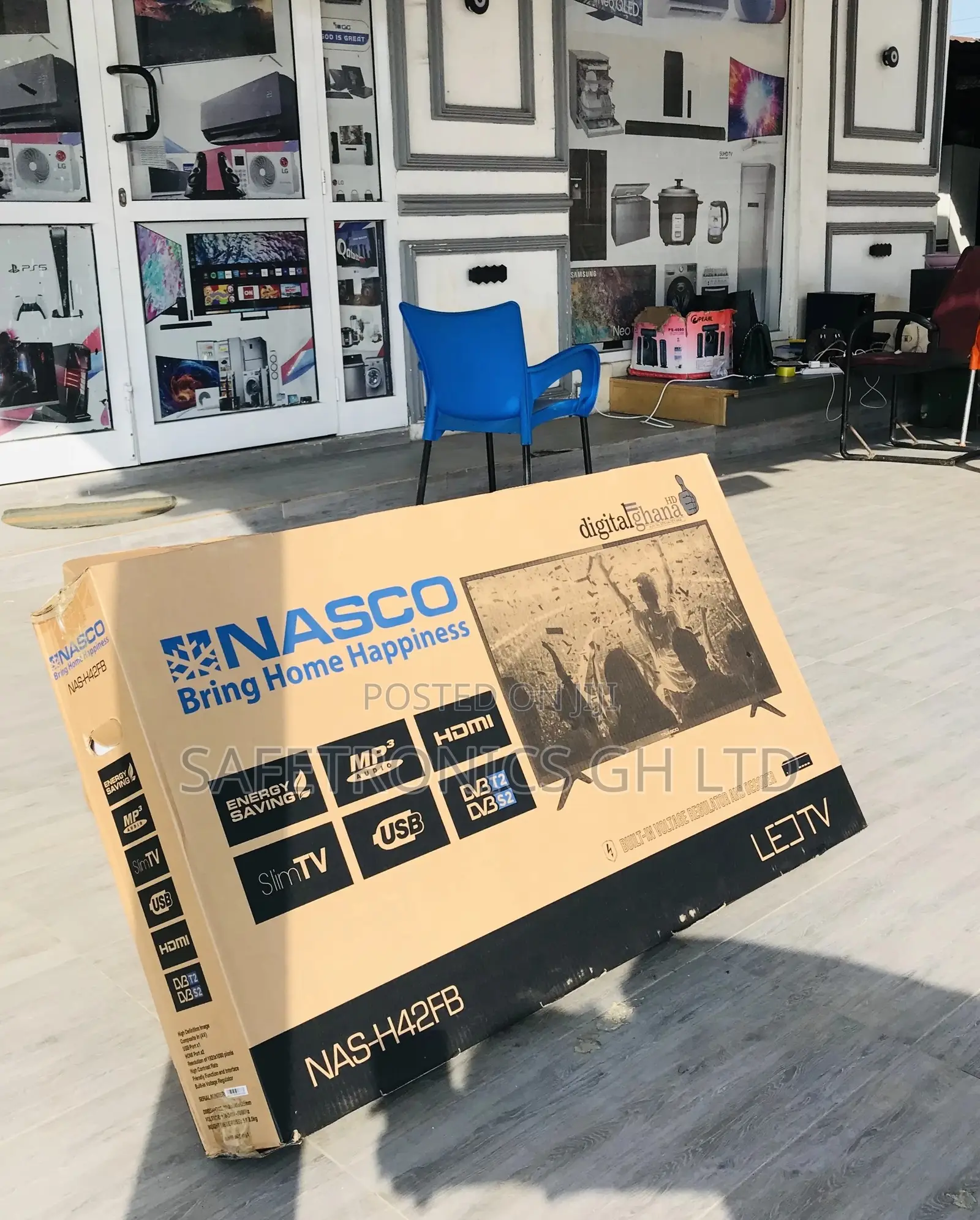 42 Inches Glossy Black Nasco Full HD Led Tv