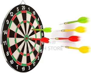Dart Board Set 15" With 6 Dart Needles