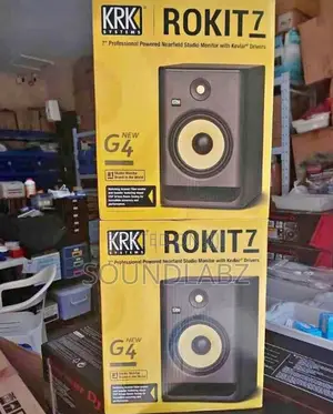 KRK Rokit7g4 KRK 7inchs Powered Monitor,Black