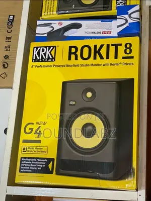 Krk Rokit 8 G4 Bi-amp 8" Powered Studio Monitor Pair, Black