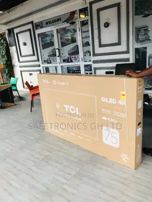 Smart Glossy Qled TCL 75 Inches Electric Tv