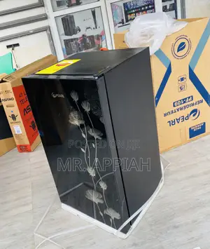 Lovely Design Pearl Single Door Table Top Fridge(Black).