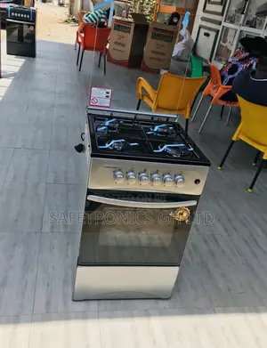 50x50 Gray 4 Gas Cooker Oven With Grill Glass Lid Volcano