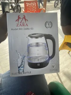 Electric Glass Kettle 2.0 L - Black(Zara Brand)