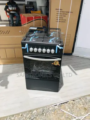Oven With Grill 4 Gas Cooker Volcano 50x50 Black