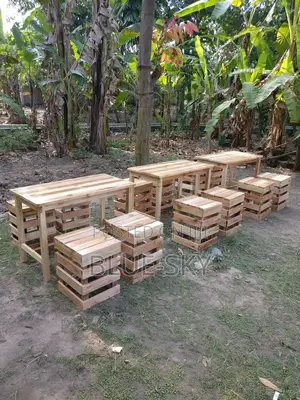 Mini Wooden Pallet Sets of Chairs and Table