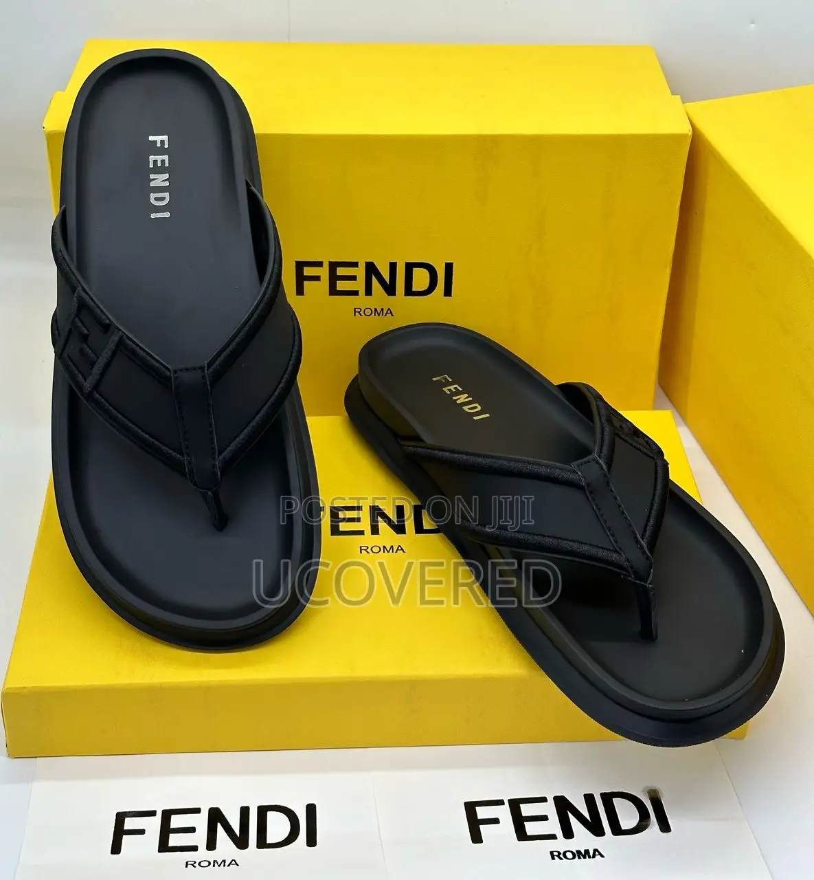 Fendi Real Leather Slippers