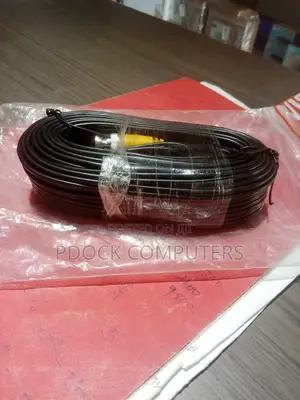 CCTV Cable Coaxial BNC Rg59 + Power Adaptor - 20m