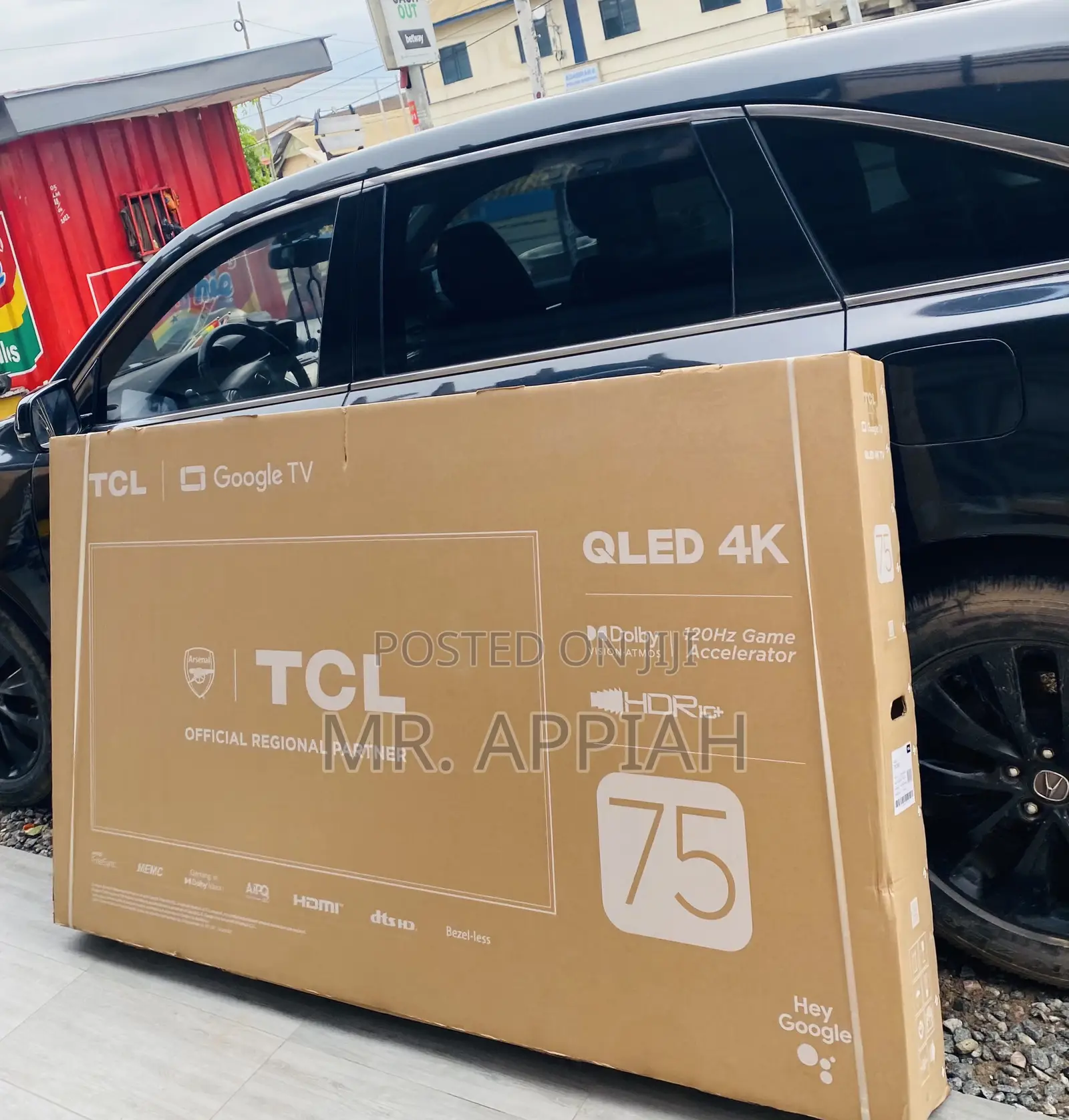 TCL Qled 75C645 Smart Android Television(Black).