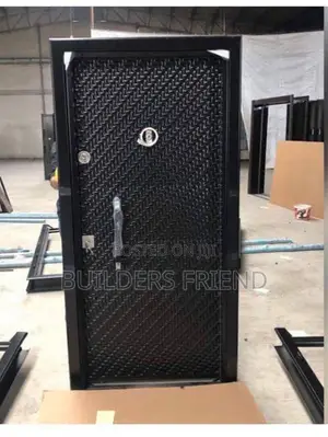 Steel All Black Bullet Proof Turkish Security Door Set
