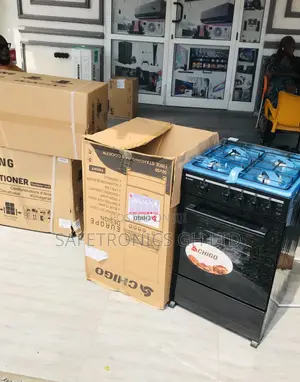 Available 4 Cooker Gas Oven With Grill 50x50 Black Chigo