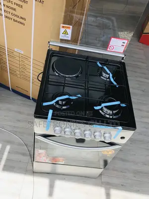3 Gas Cooker Oven With Grill 1 Electric 50x50 Volcano Gray
