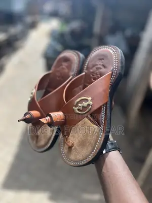 Brown Suede and Dark Brown Leather Ahenema/Chawchaw