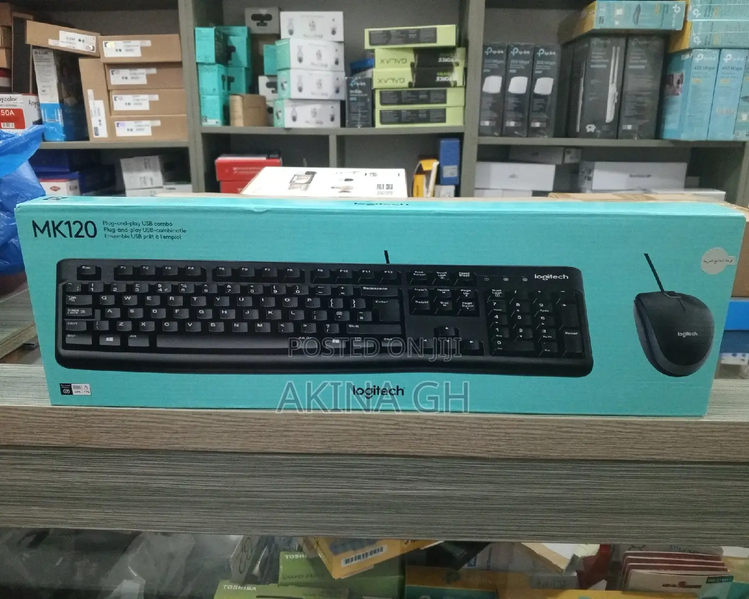 Original Logitech Keyboard and Mouse Combo Mk120
