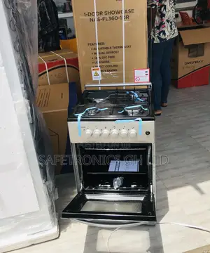 50x50 1 Electric 3 Gas Cooker Oven With Grill Volcano Gray