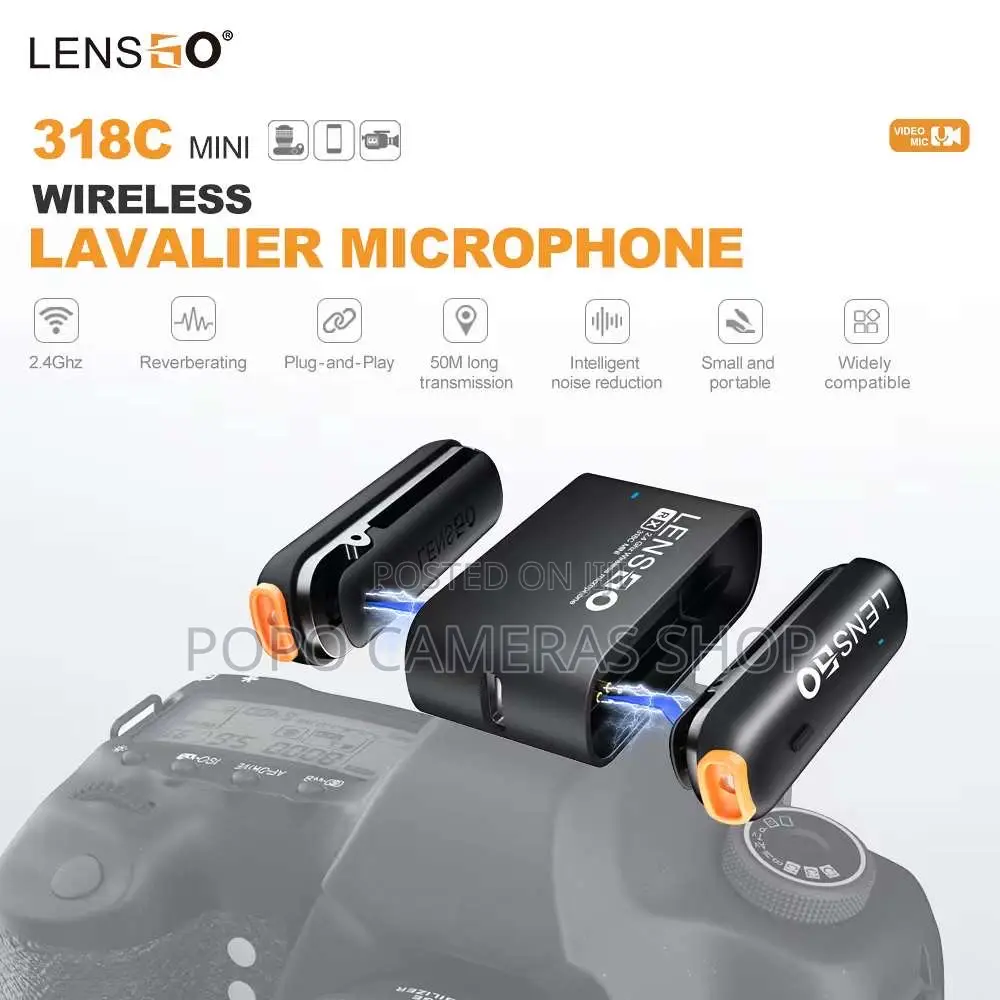 Lensgo 318C Mini Lavalier Microphone