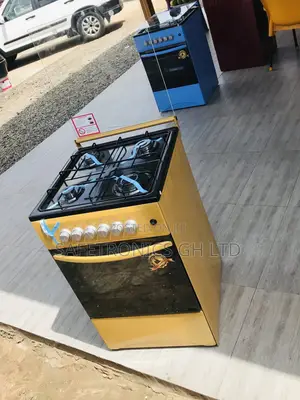 Boxed Volcano 4 Gas Cooker Oven With Grill 50x50 Glass Lid