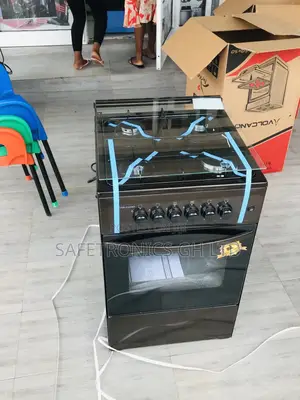 Original Glass Lid 3 Gas Oven With Grill Volcano 50x50