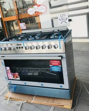 4 Gas Cooker 1 Electric Ferre 60x90 Oven With Grill Gray