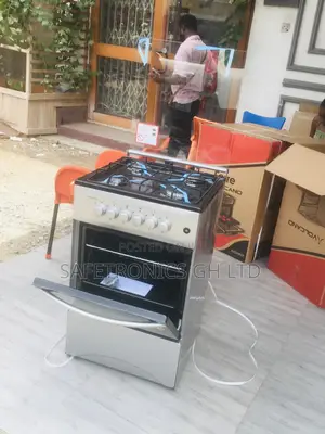 Oven With Grill 50x50 Volcano 4 Gas Cooker Gray