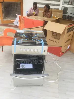 Glass Lid 4 Gas Cooker Oven With Grill Volcano 50x50