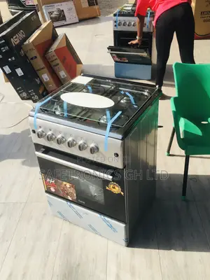 Oven With Grill 4 Gas Cooker 60x60 Ferre Glass Lid