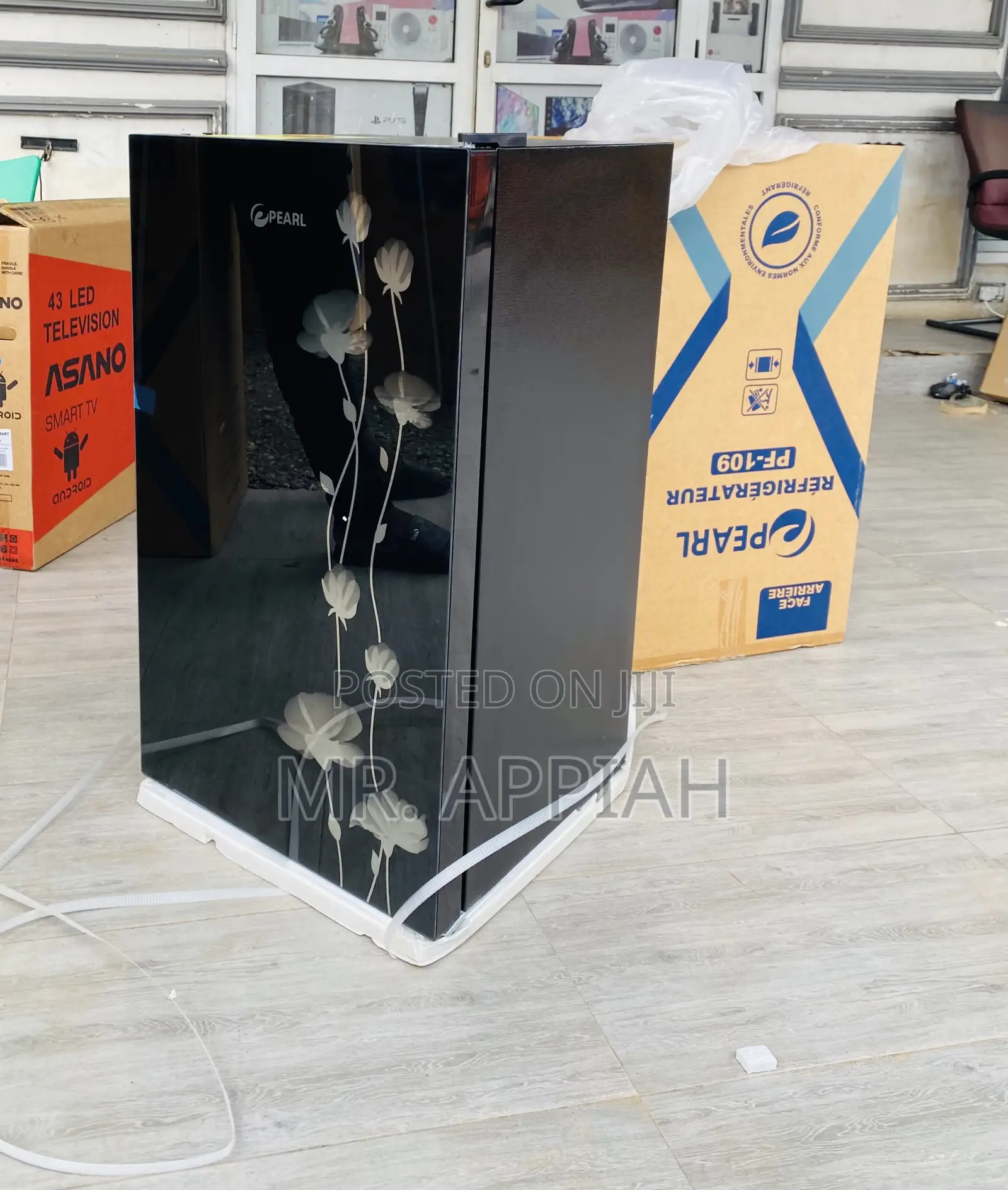 Super Chilling Pearl Single Door Table Top Electric Fridge.
