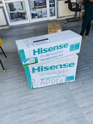 Elegant White Hisence 2.5hp Split Type Air Conditioner.