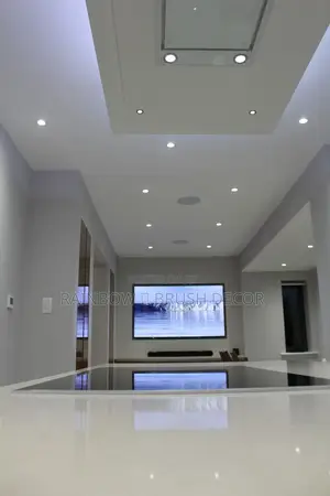 Plasterboard With Aluminum Profile Led Lights Design