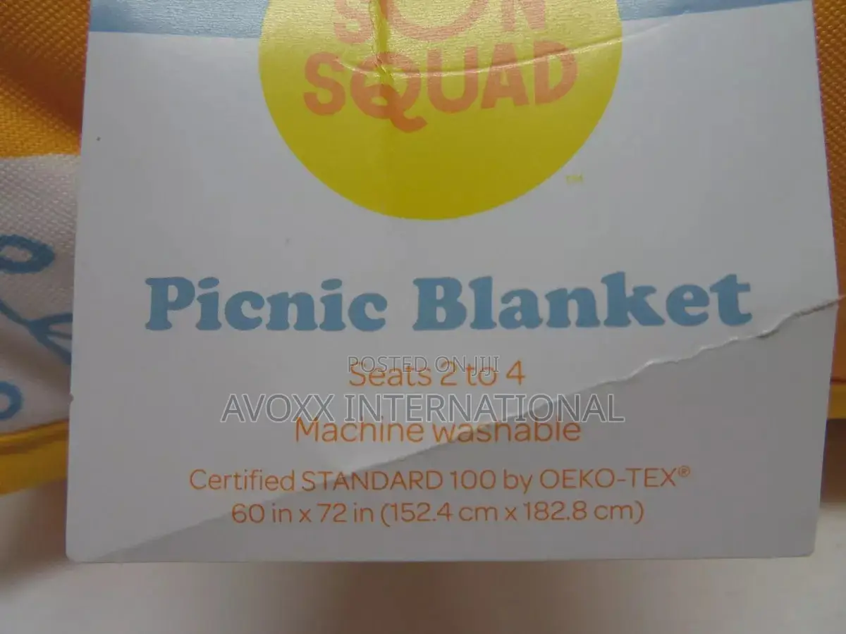 Sun Squad 72" X 60" High Quality Picnic Blankets( Seats 2-4)