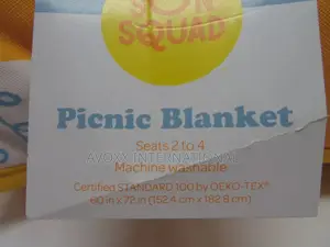 Sun Squad 72" X 60" High Quality Picnic Blankets( Seats 2-4)