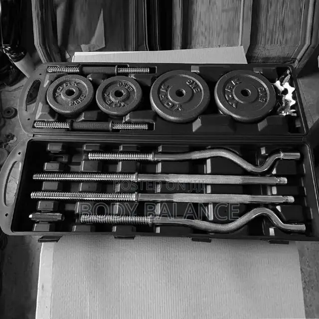 55 KG Dumbbells/Curling/ Barbell