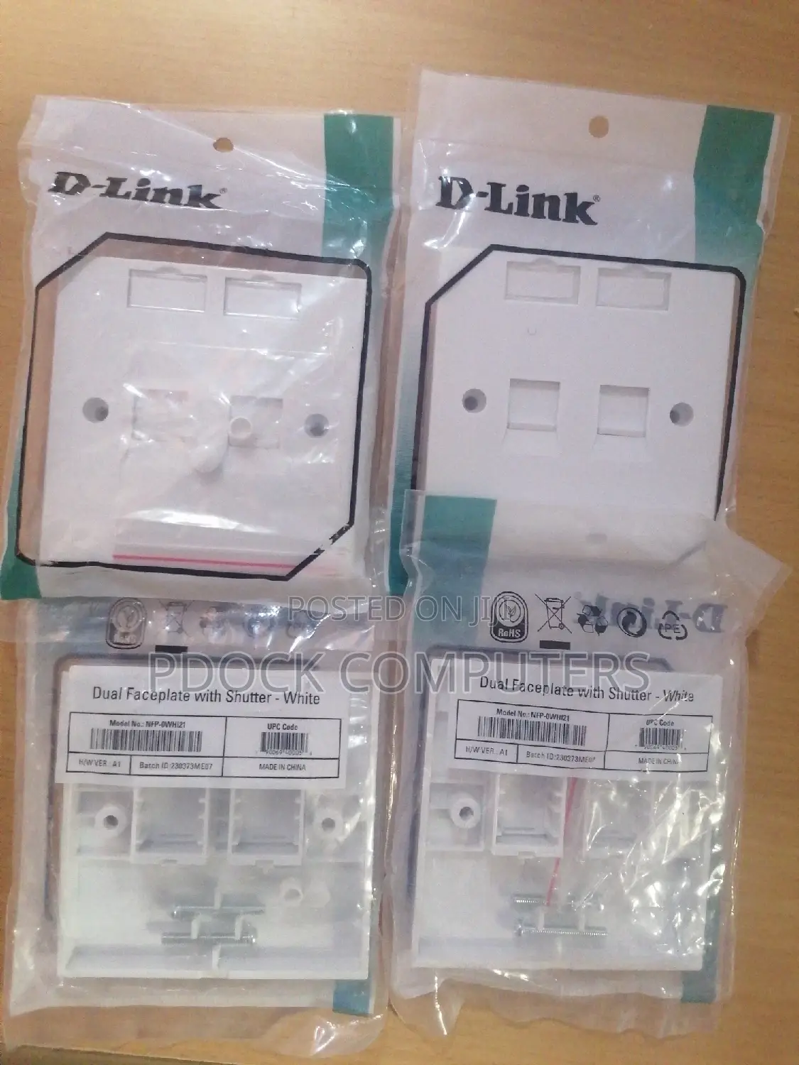 Double Faceplate Withtwo Keystone Jack, Dlink