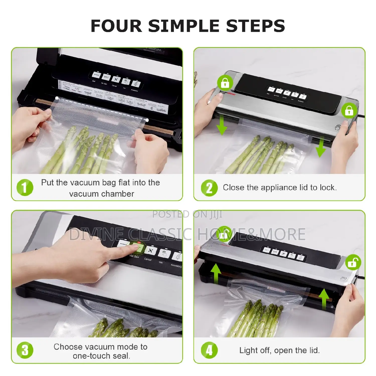 Bonsenkitchen Dry Vacuum Sealer Machine