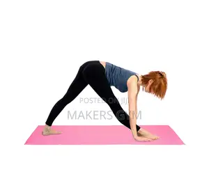 Yoga Mat for Men Women (Pink, 9mm)