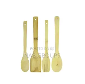 Chopping Board With Knives Set and Wooden Spoons