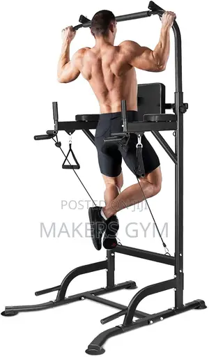 Power Tower Dip Station Pull Up Bar