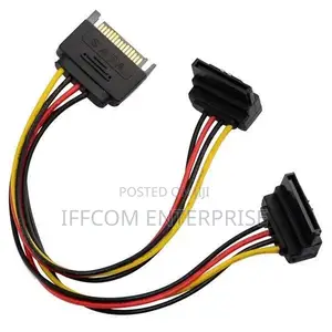 20cm Sata Y Cable Splitter 90 Degrees