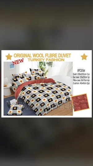 Unparalleled Cotton Fiber Duvet Set (8 PCS Duvet Set )