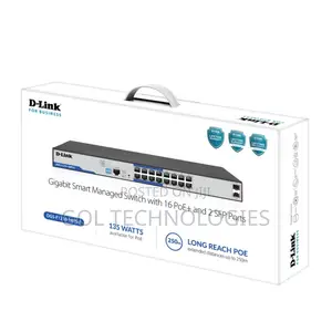 D-Link 16-Port Gigabit Smart Managed Poe+ Switch