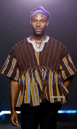 Original Handmade Ghanaian Traditional Fugu, Batakali, Smock