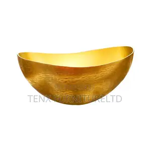 Metal Boat Shaped Planter Vase (DECOR)